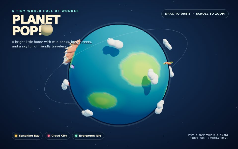 Luna planet after orbit